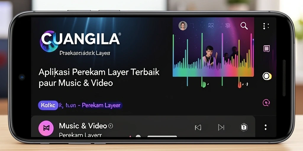 Antarmuka CUANGILA yang sederhana dan efektif untuk perekaman layar.