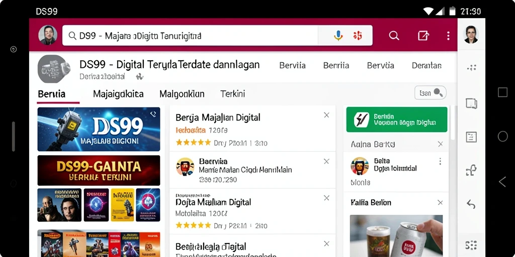 Tampilan antarmuka DS99 yang menarik dan user-friendly.