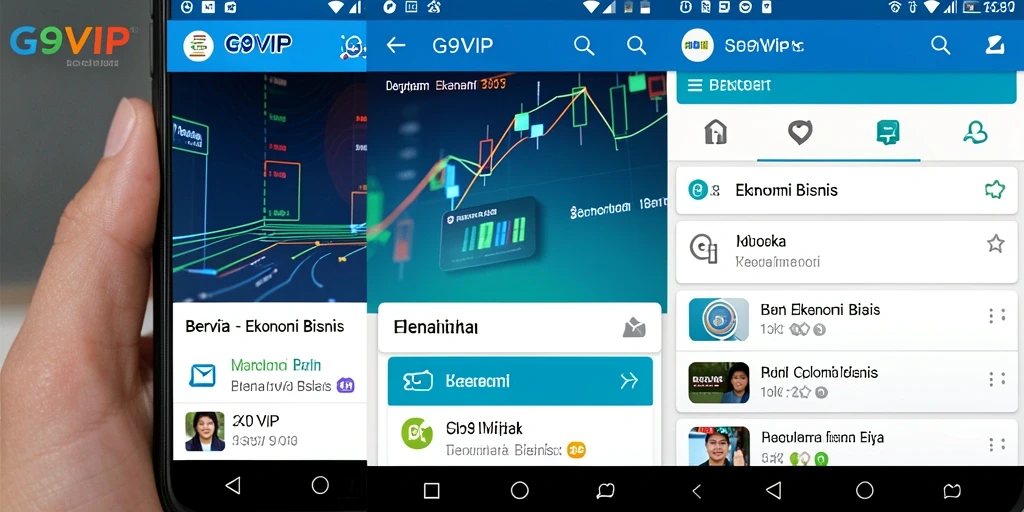 Tampilan antarmuka G9VIP yang modern dan fungsional untuk berita ekonomi.