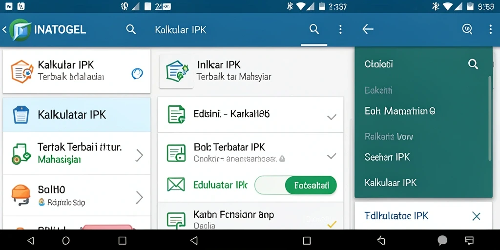 Antarmuka sederhana dan mudah digunakan untuk menghitung IPK.