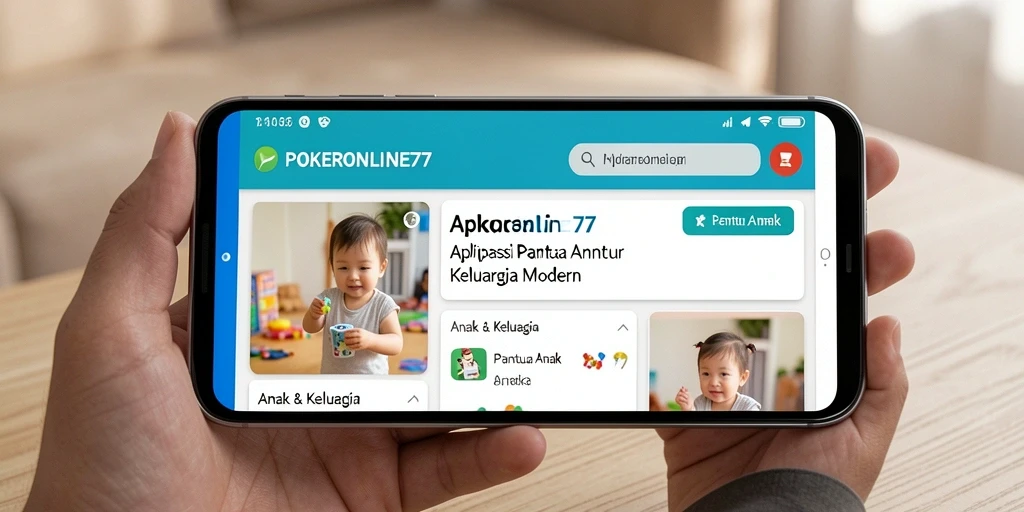Antarmuka ramah pengguna POKERONLINE77 untuk Pantau Anak.