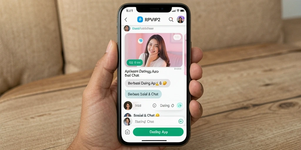 Antarmuka RPVIP2 yang modern dan mudah digunakan untuk chatting.