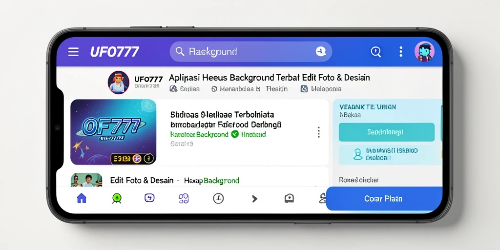 Tampilan antarmuka <strong>UFO777</strong> yang intuitif untuk fungsi Hapus Background.